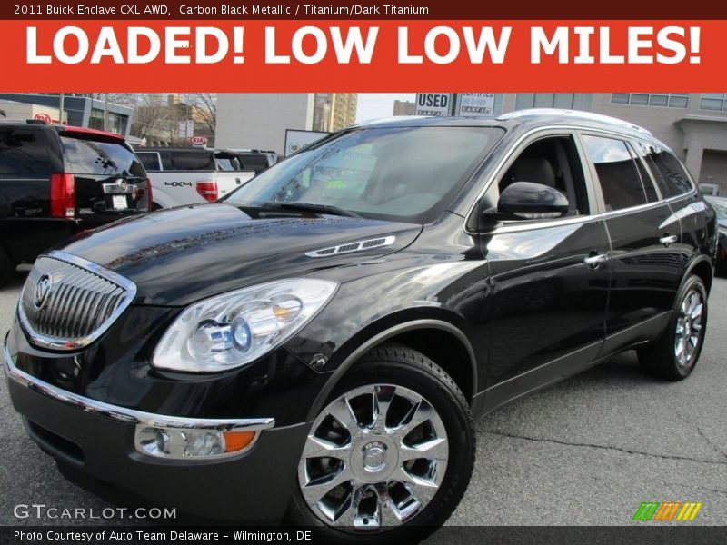 Carbon Black Metallic / Titanium/Dark Titanium 2011 Buick Enclave CXL AWD