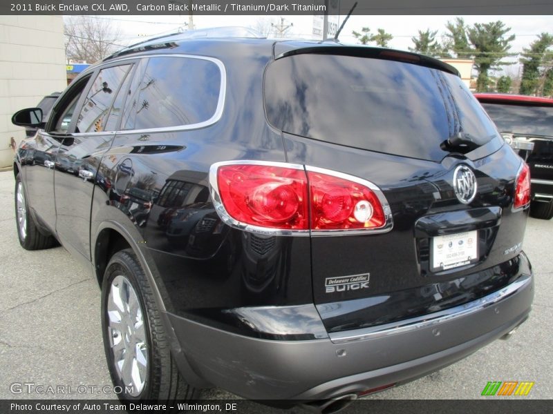 Carbon Black Metallic / Titanium/Dark Titanium 2011 Buick Enclave CXL AWD