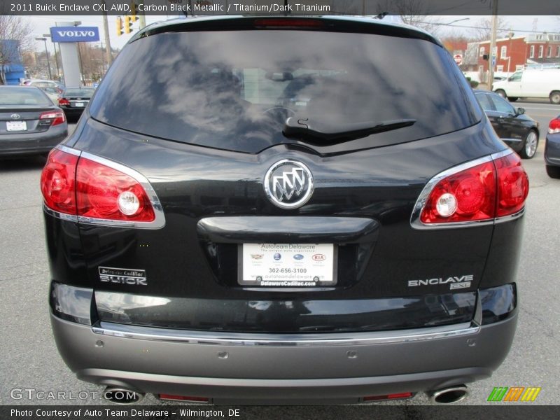 Carbon Black Metallic / Titanium/Dark Titanium 2011 Buick Enclave CXL AWD