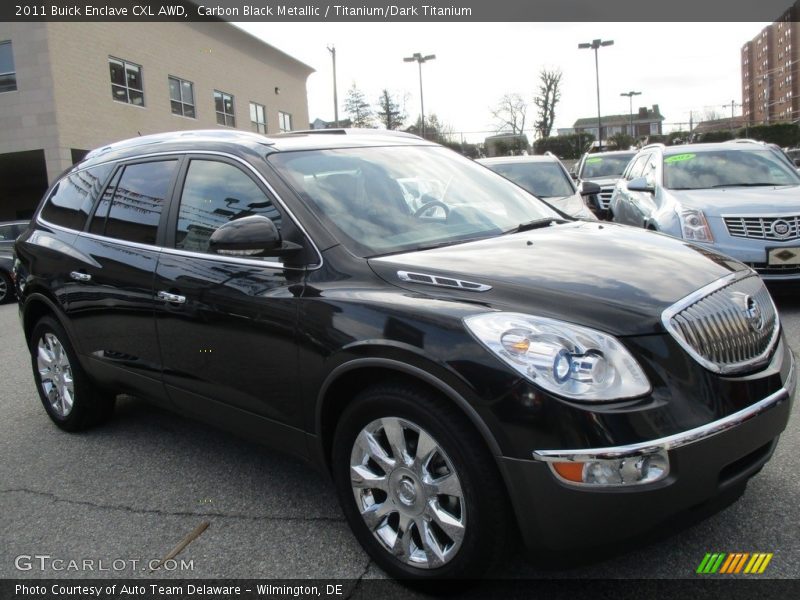 Carbon Black Metallic / Titanium/Dark Titanium 2011 Buick Enclave CXL AWD
