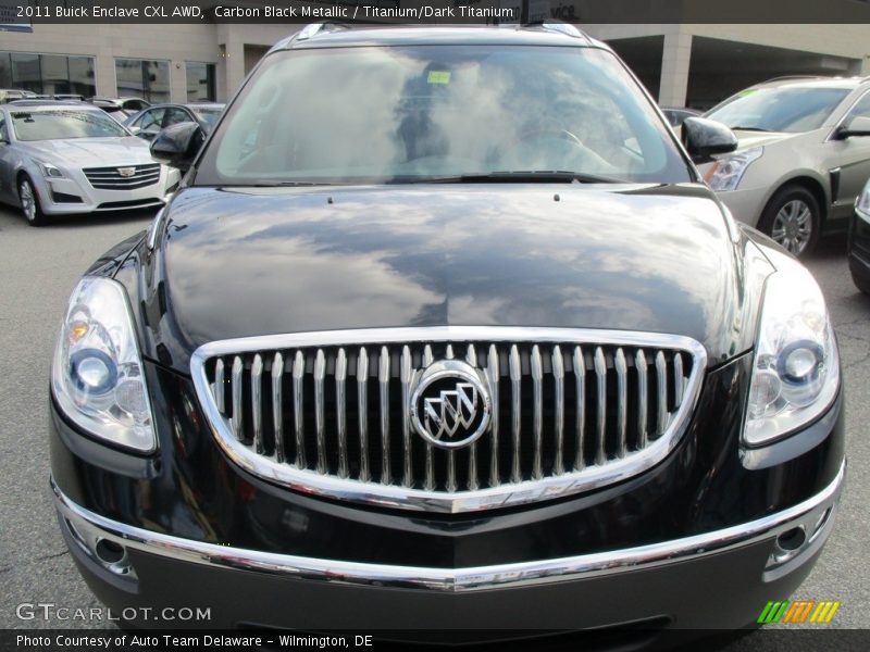 Carbon Black Metallic / Titanium/Dark Titanium 2011 Buick Enclave CXL AWD