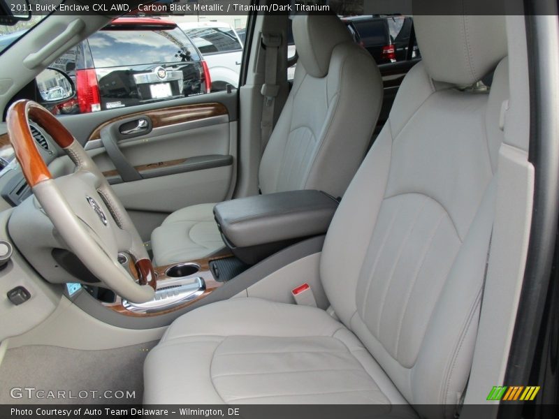 Carbon Black Metallic / Titanium/Dark Titanium 2011 Buick Enclave CXL AWD