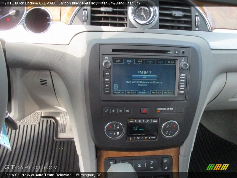 Carbon Black Metallic / Titanium/Dark Titanium 2011 Buick Enclave CXL AWD