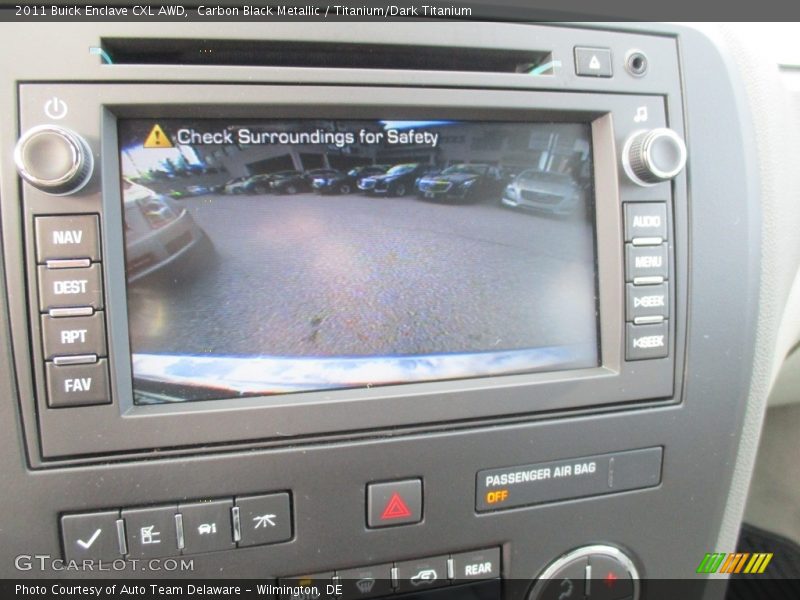Carbon Black Metallic / Titanium/Dark Titanium 2011 Buick Enclave CXL AWD