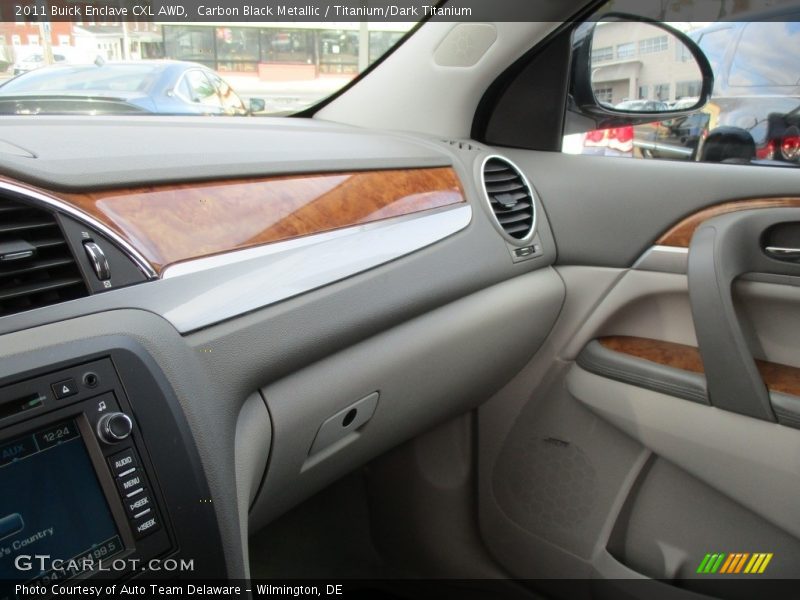 Carbon Black Metallic / Titanium/Dark Titanium 2011 Buick Enclave CXL AWD