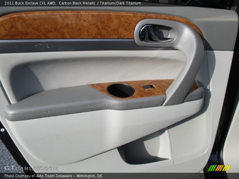 Carbon Black Metallic / Titanium/Dark Titanium 2011 Buick Enclave CXL AWD