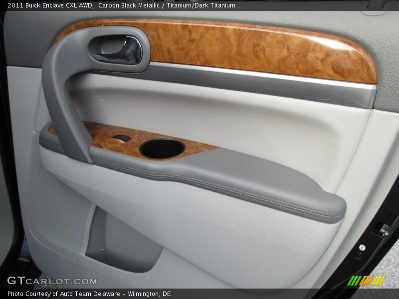 Carbon Black Metallic / Titanium/Dark Titanium 2011 Buick Enclave CXL AWD
