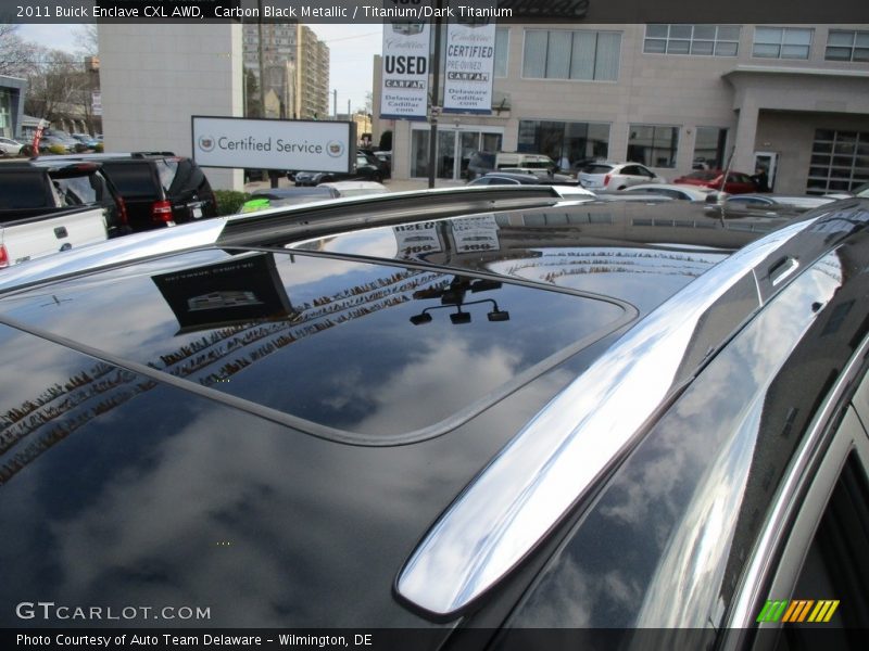 Carbon Black Metallic / Titanium/Dark Titanium 2011 Buick Enclave CXL AWD