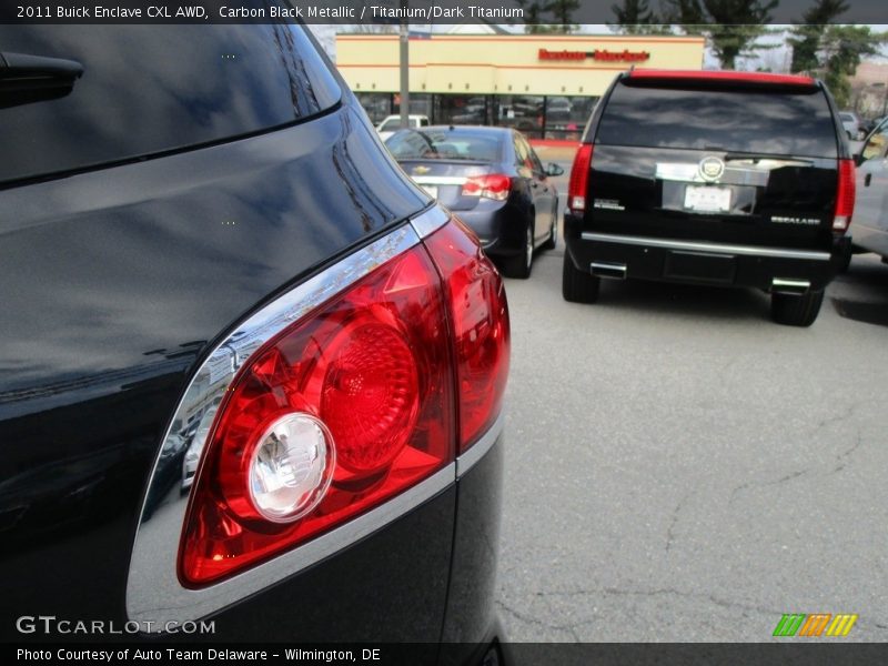 Carbon Black Metallic / Titanium/Dark Titanium 2011 Buick Enclave CXL AWD