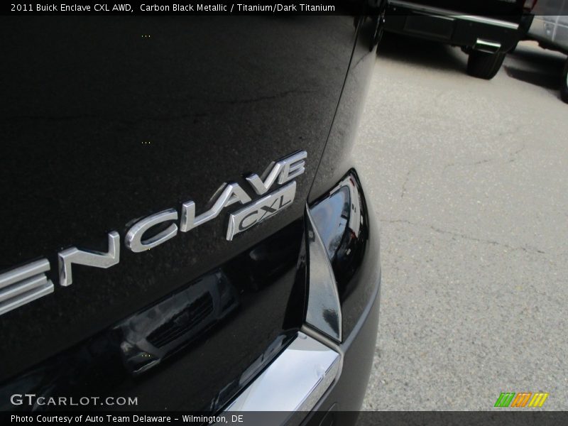 Carbon Black Metallic / Titanium/Dark Titanium 2011 Buick Enclave CXL AWD