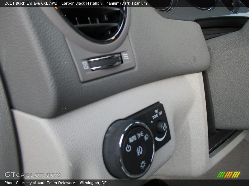 Carbon Black Metallic / Titanium/Dark Titanium 2011 Buick Enclave CXL AWD