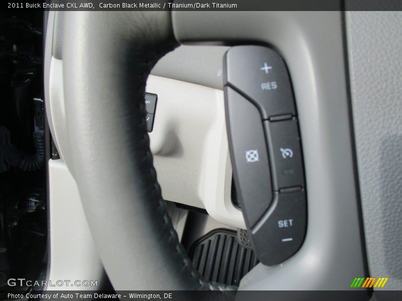 Carbon Black Metallic / Titanium/Dark Titanium 2011 Buick Enclave CXL AWD