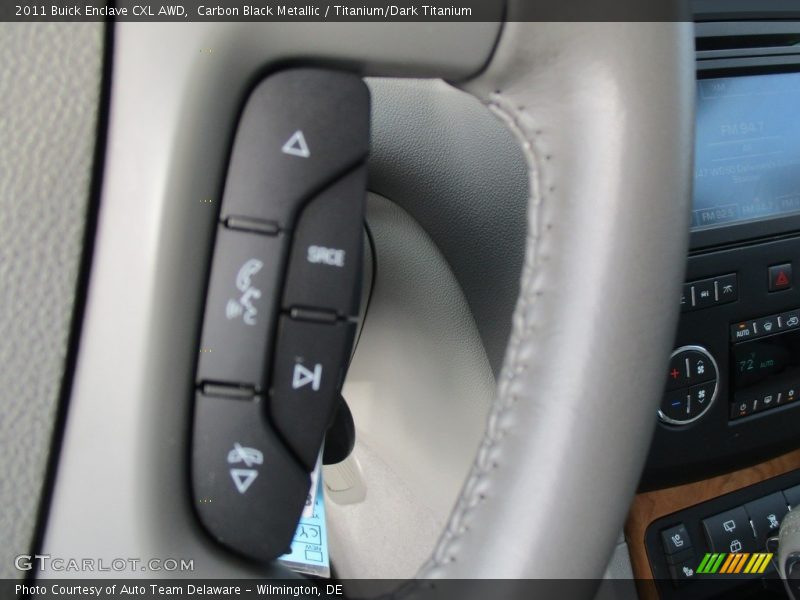 Carbon Black Metallic / Titanium/Dark Titanium 2011 Buick Enclave CXL AWD