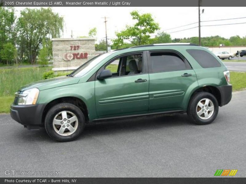 Meander Green Metallic / Light Gray 2005 Chevrolet Equinox LS AWD