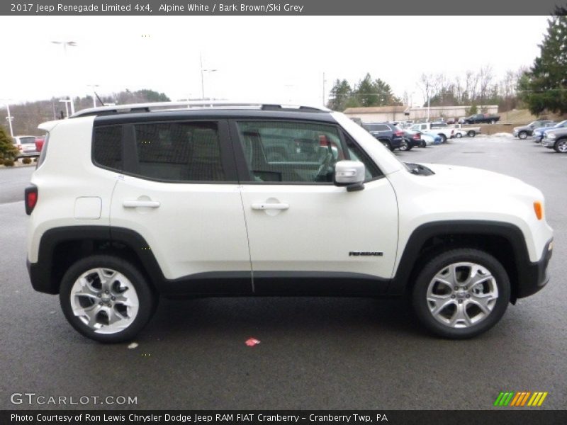 Alpine White / Bark Brown/Ski Grey 2017 Jeep Renegade Limited 4x4