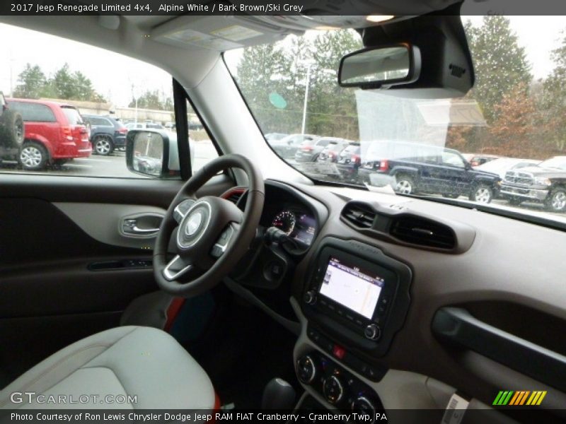 Alpine White / Bark Brown/Ski Grey 2017 Jeep Renegade Limited 4x4