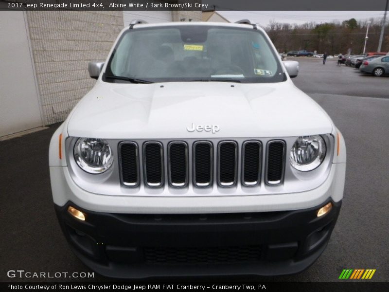 Alpine White / Bark Brown/Ski Grey 2017 Jeep Renegade Limited 4x4