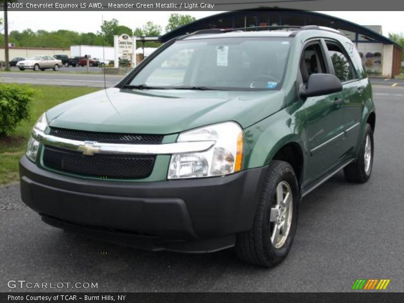 Meander Green Metallic / Light Gray 2005 Chevrolet Equinox LS AWD