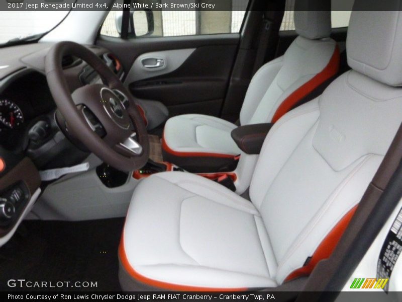 Front Seat of 2017 Renegade Limited 4x4