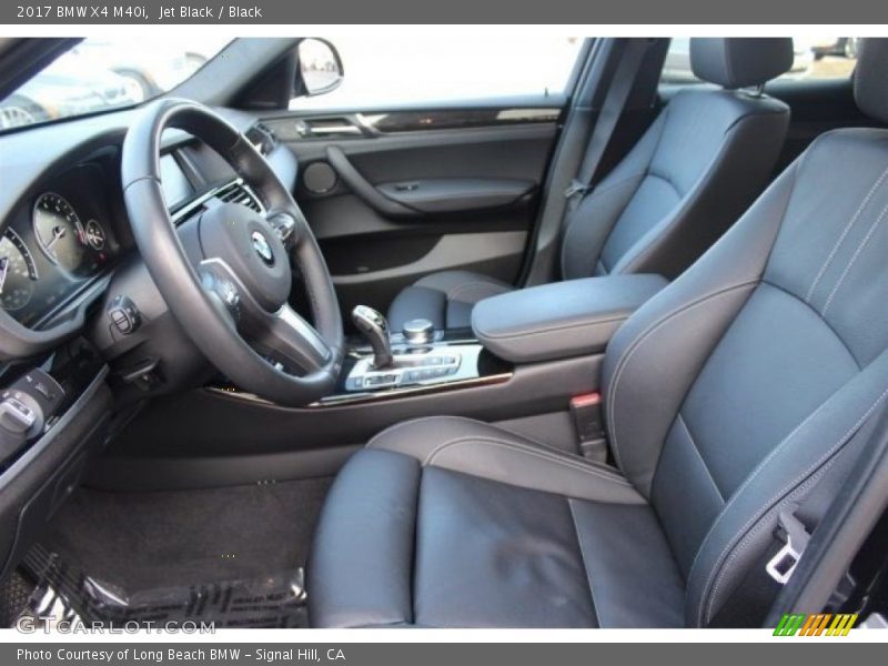 Front Seat of 2017 X4 M40i