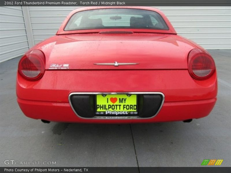Torch Red / Midnight Black 2002 Ford Thunderbird Premium Roadster