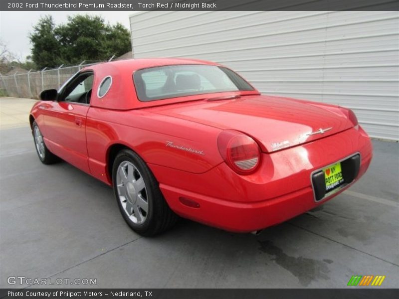Torch Red / Midnight Black 2002 Ford Thunderbird Premium Roadster