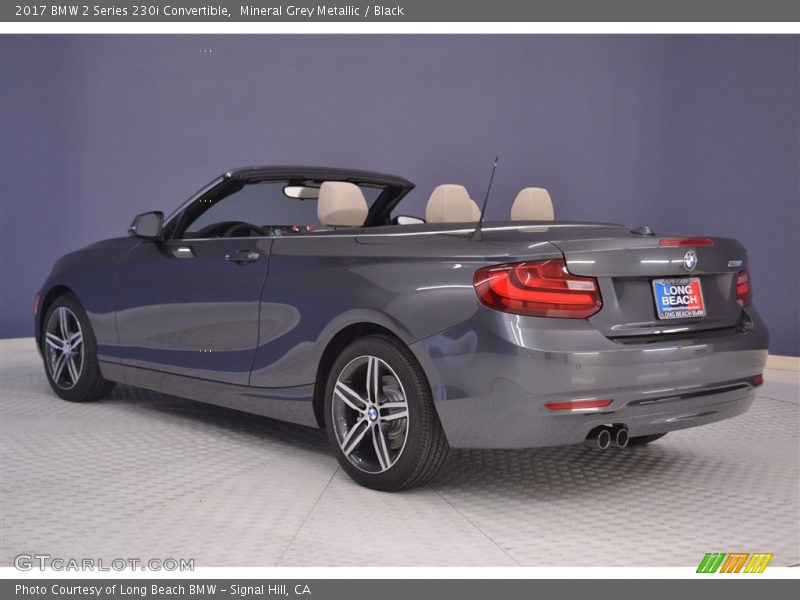 Mineral Grey Metallic / Black 2017 BMW 2 Series 230i Convertible