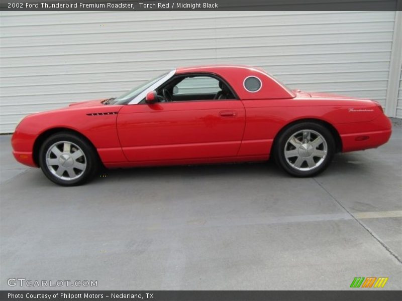 Torch Red / Midnight Black 2002 Ford Thunderbird Premium Roadster