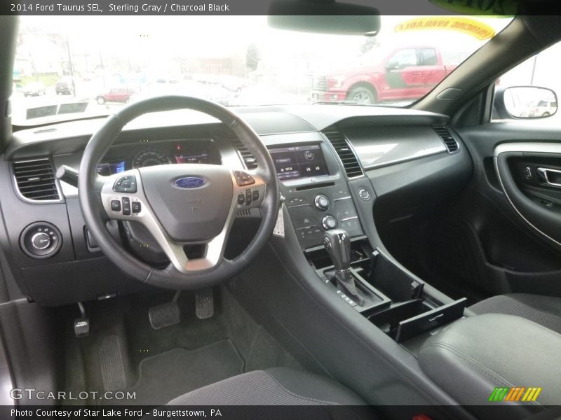 Sterling Gray / Charcoal Black 2014 Ford Taurus SEL