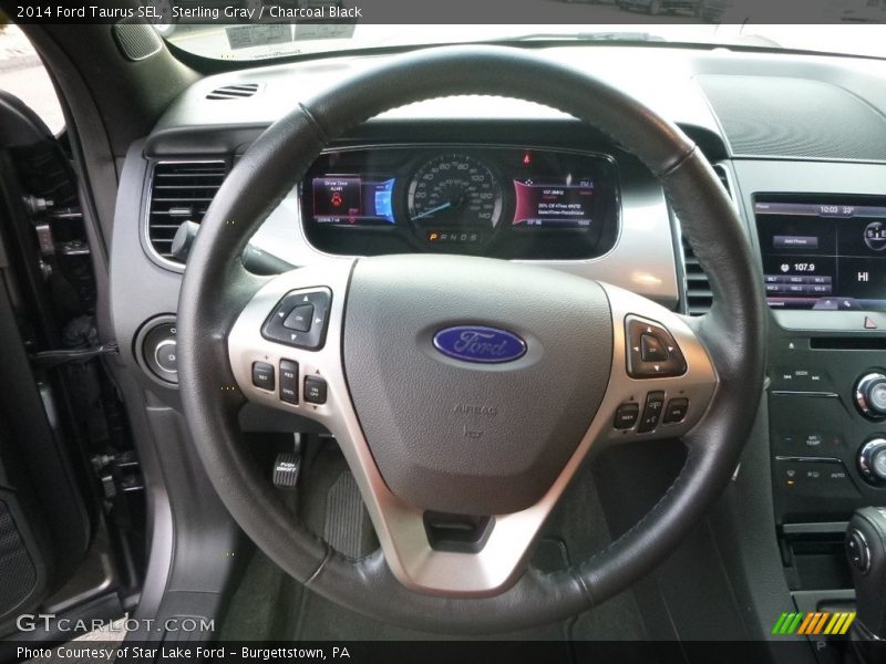 Sterling Gray / Charcoal Black 2014 Ford Taurus SEL