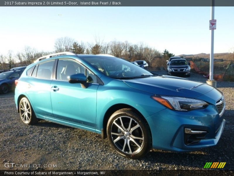 Island Blue Pearl / Black 2017 Subaru Impreza 2.0i Limited 5-Door