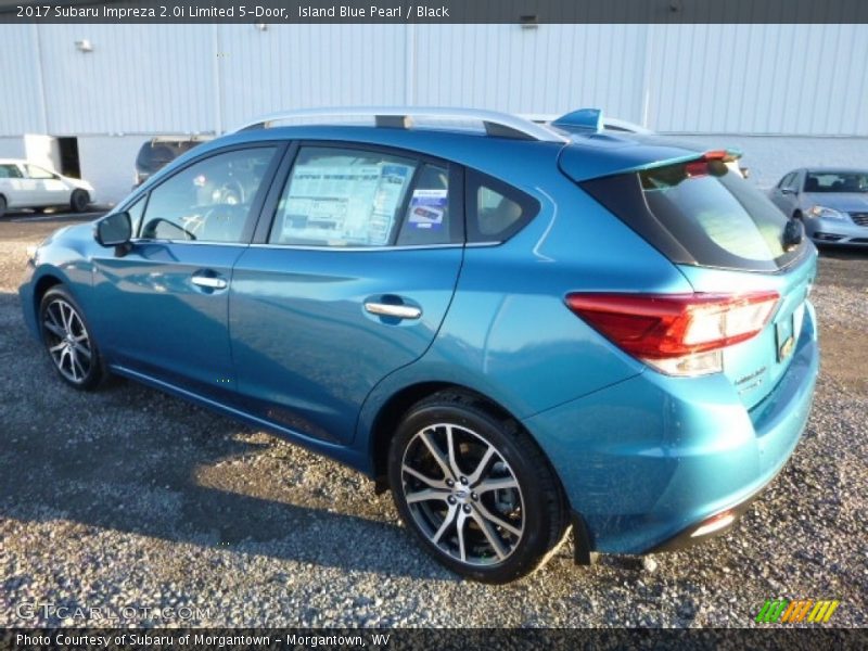 Island Blue Pearl / Black 2017 Subaru Impreza 2.0i Limited 5-Door