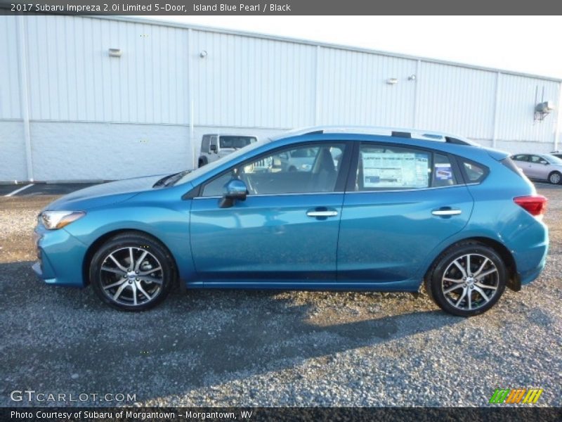 Island Blue Pearl / Black 2017 Subaru Impreza 2.0i Limited 5-Door