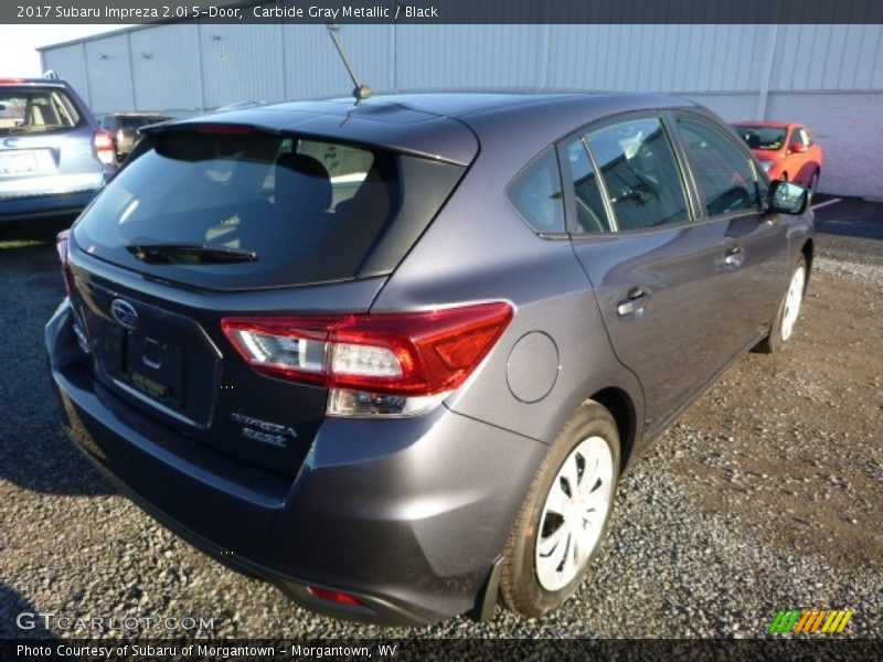Carbide Gray Metallic / Black 2017 Subaru Impreza 2.0i 5-Door