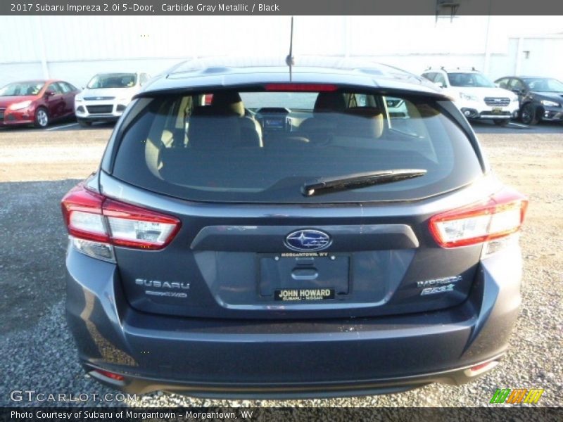 Carbide Gray Metallic / Black 2017 Subaru Impreza 2.0i 5-Door