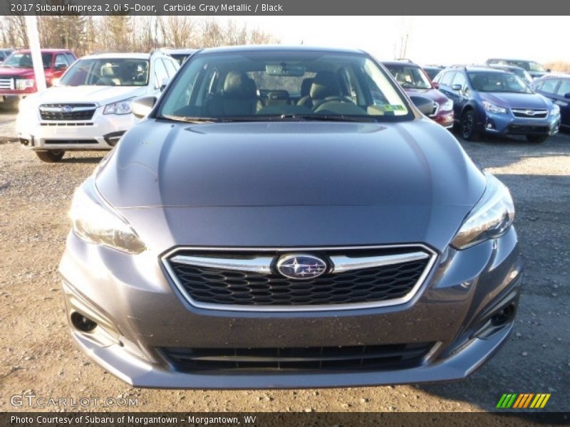 Carbide Gray Metallic / Black 2017 Subaru Impreza 2.0i 5-Door