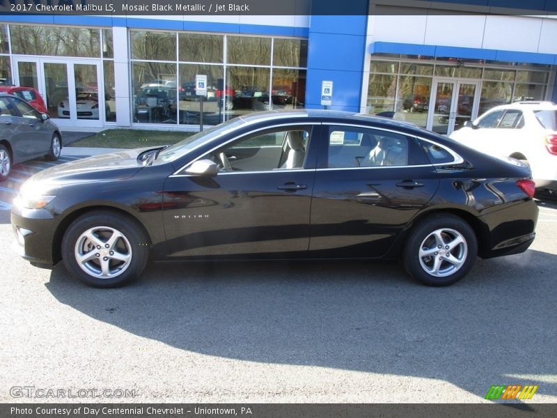 Mosaic Black Metallic / Jet Black 2017 Chevrolet Malibu LS