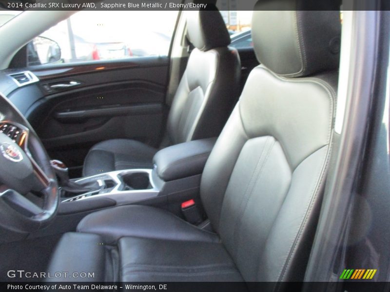 Sapphire Blue Metallic / Ebony/Ebony 2014 Cadillac SRX Luxury AWD