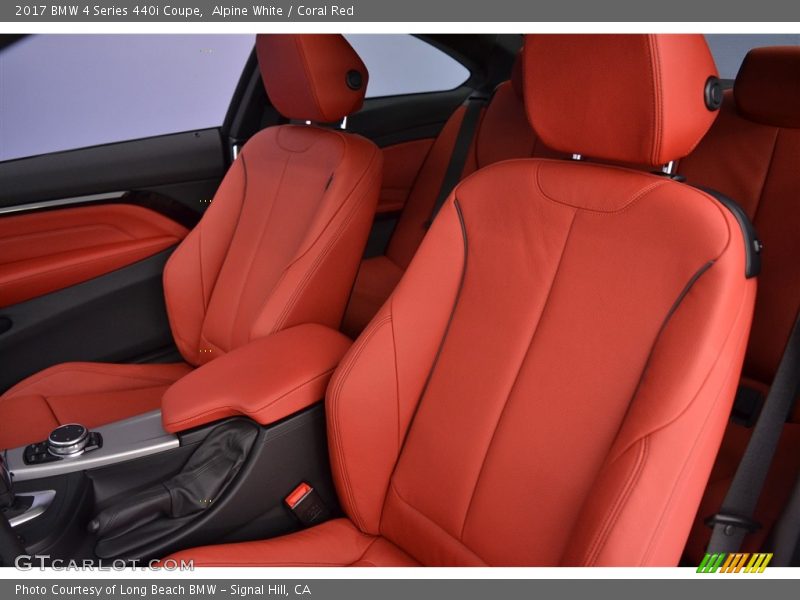 Alpine White / Coral Red 2017 BMW 4 Series 440i Coupe
