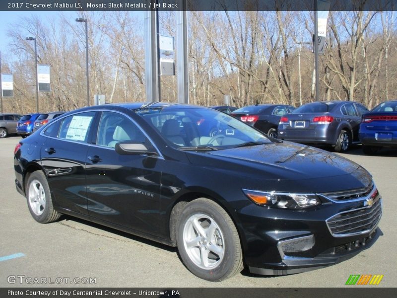 Mosaic Black Metallic / Jet Black 2017 Chevrolet Malibu LS