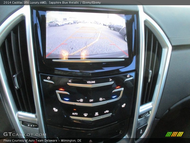 Sapphire Blue Metallic / Ebony/Ebony 2014 Cadillac SRX Luxury AWD