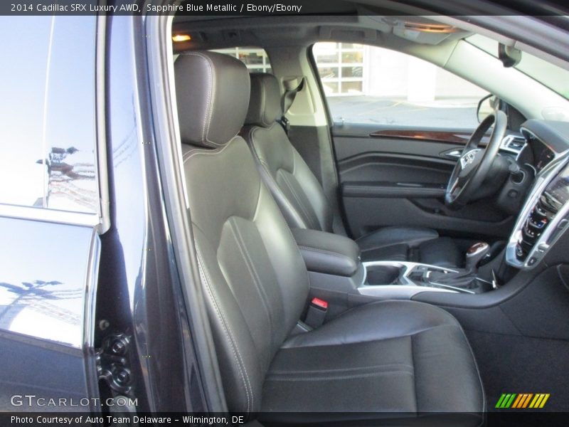 Sapphire Blue Metallic / Ebony/Ebony 2014 Cadillac SRX Luxury AWD