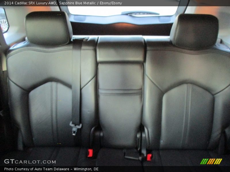 Sapphire Blue Metallic / Ebony/Ebony 2014 Cadillac SRX Luxury AWD