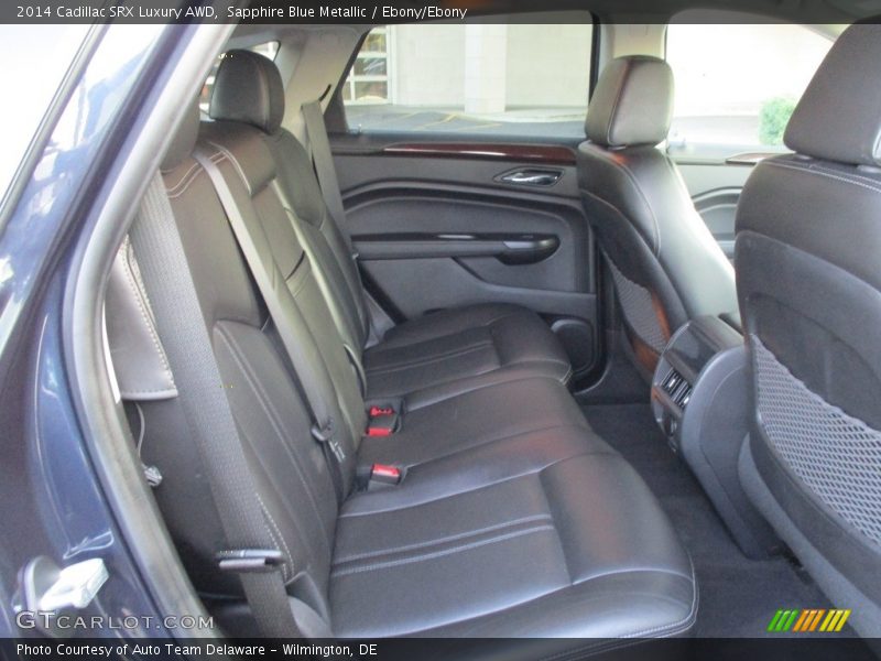 Sapphire Blue Metallic / Ebony/Ebony 2014 Cadillac SRX Luxury AWD