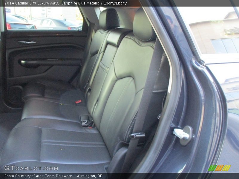 Sapphire Blue Metallic / Ebony/Ebony 2014 Cadillac SRX Luxury AWD