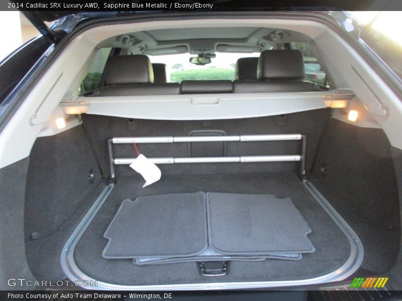 Sapphire Blue Metallic / Ebony/Ebony 2014 Cadillac SRX Luxury AWD