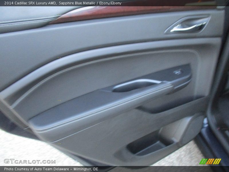 Sapphire Blue Metallic / Ebony/Ebony 2014 Cadillac SRX Luxury AWD