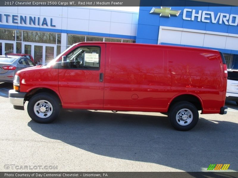 Red Hot / Medium Pewter 2017 Chevrolet Express 2500 Cargo WT