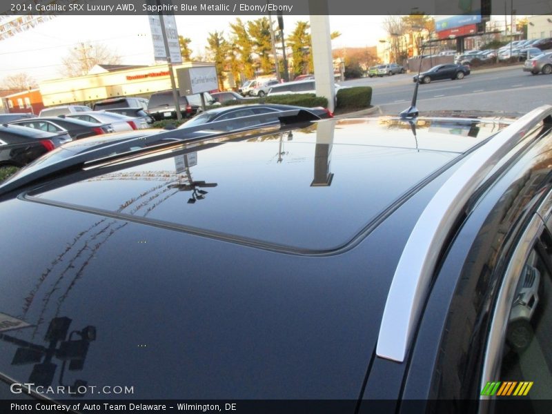 Sapphire Blue Metallic / Ebony/Ebony 2014 Cadillac SRX Luxury AWD