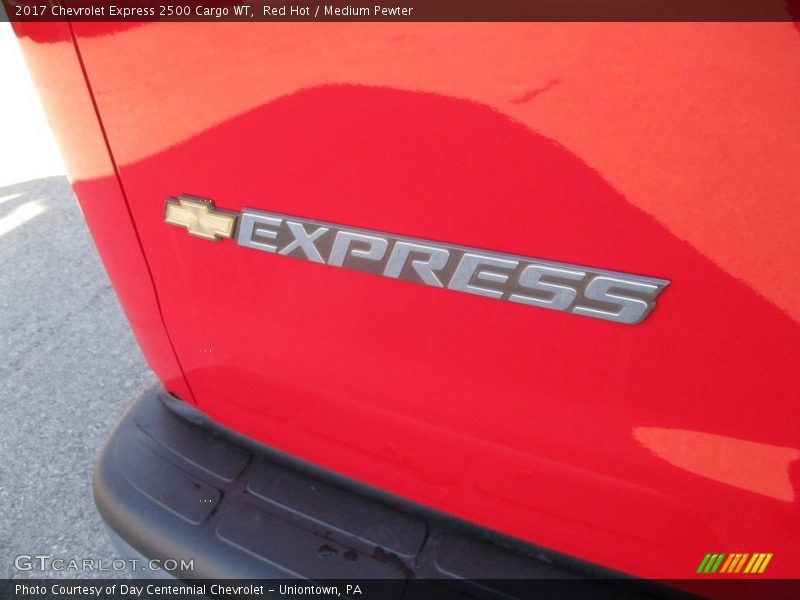 Red Hot / Medium Pewter 2017 Chevrolet Express 2500 Cargo WT
